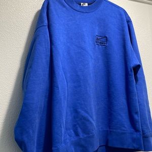 NikeXStussy Blue Crewneck Sweater